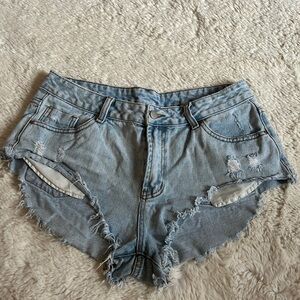 Blue jean shorts!